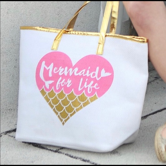 SALE ๐LAST ONE Mermaid ๐งโโ๏ธ For Life Tote Bag - Picture 3 of 6